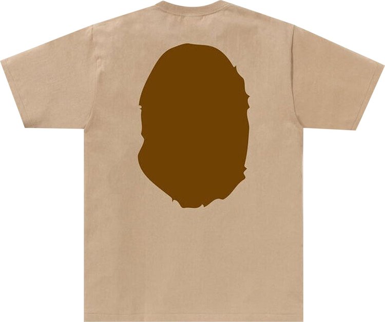 BAPE Big Ape Head Tee Beige