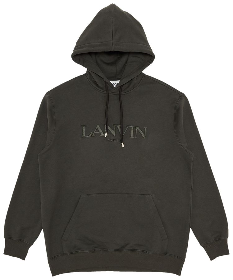Lanvin Paris Oversized Hoodie Loden