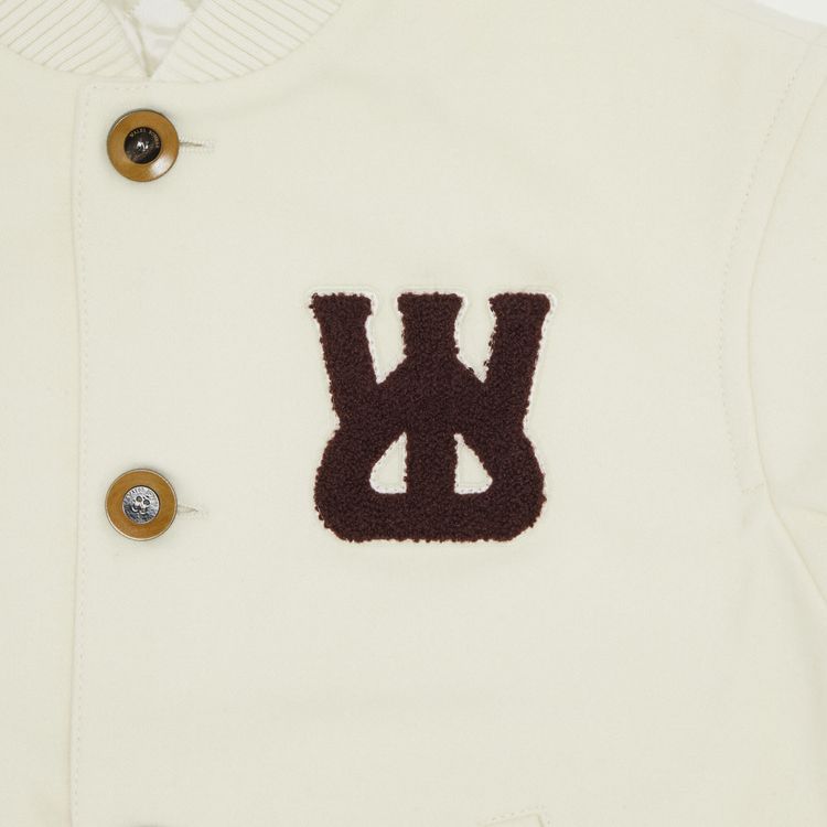 Wales Bonner Sorbonne 56 Varsity Jacket Ivory