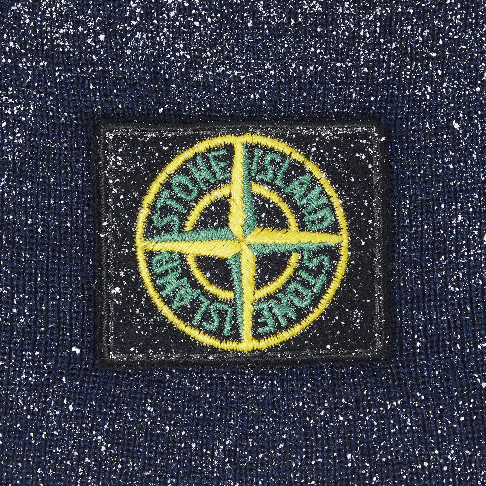 Buy Supreme x Stone Island Reflective Beanie 'Navy