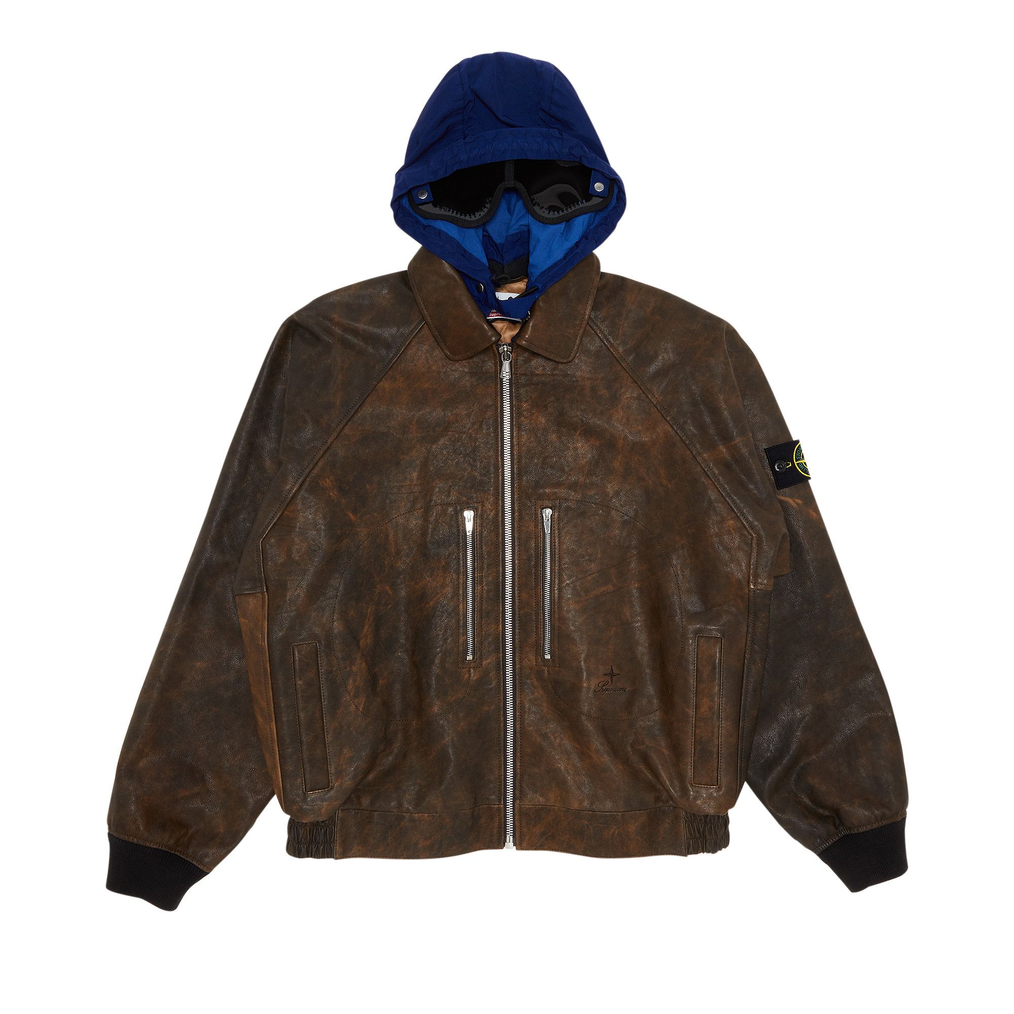 Nike x supreme hotsell leather bomber jacket