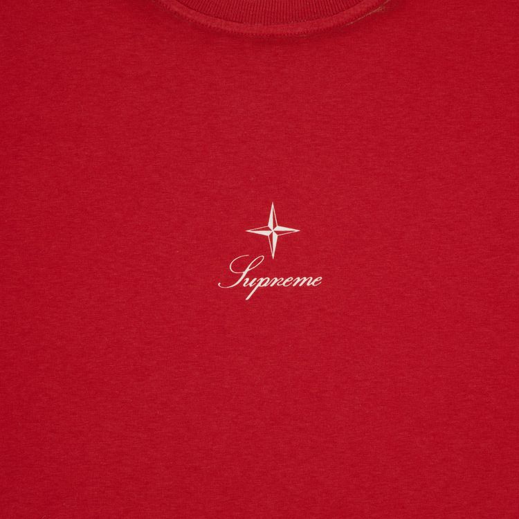 Supreme x Stone Island Long Sleeve Top Red