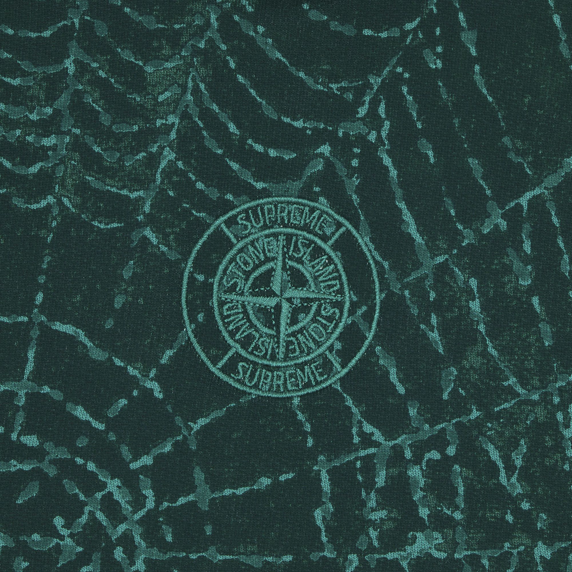 Buy Supreme x Stone Island Hooded Sweatshirt 'Dark Green