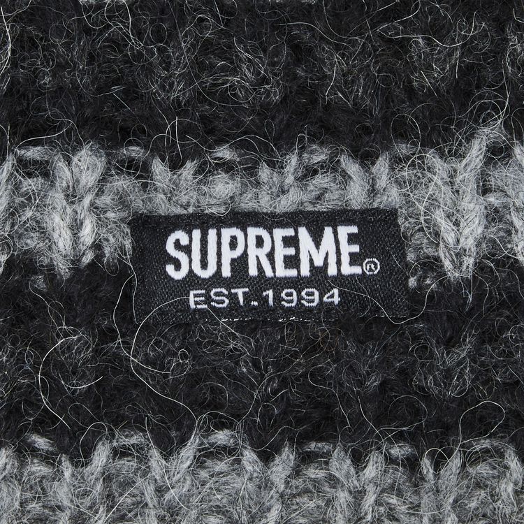 Supreme Loose Stripe Beanie Black