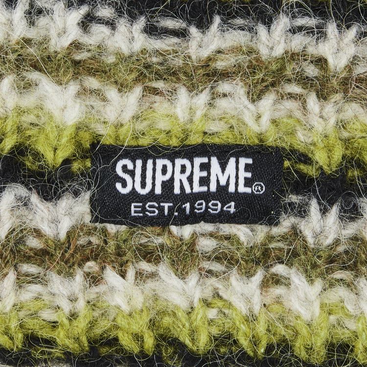 Supreme Loose Stripe Beanie Black