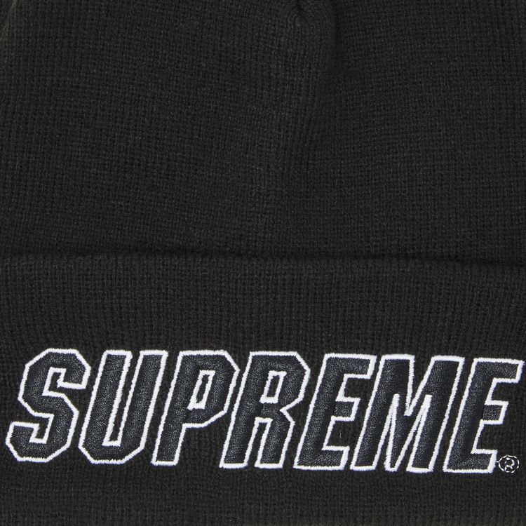 Supreme Slant Beanie Black
