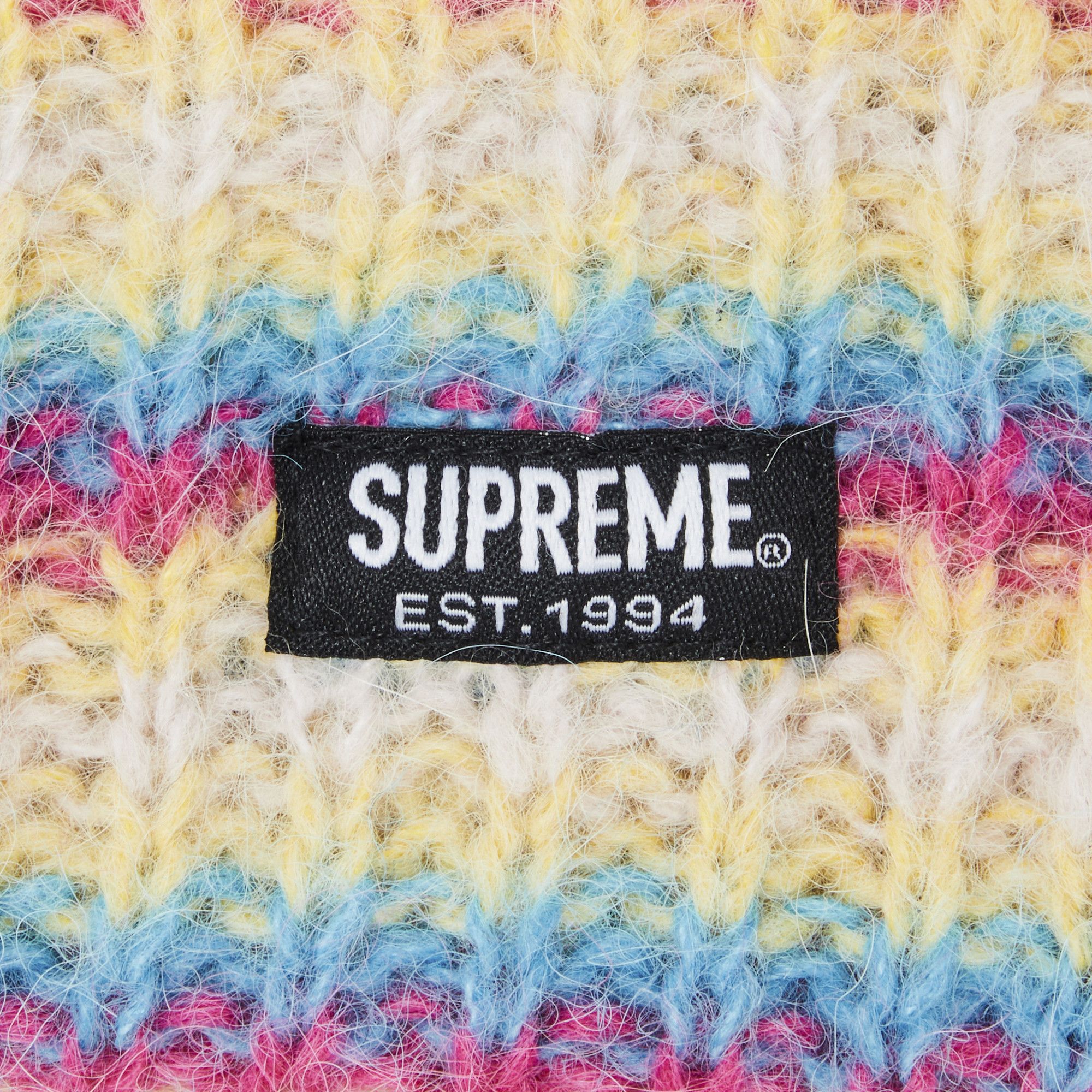 23FW 美品 Supreme Loose Stripe Beanie 白