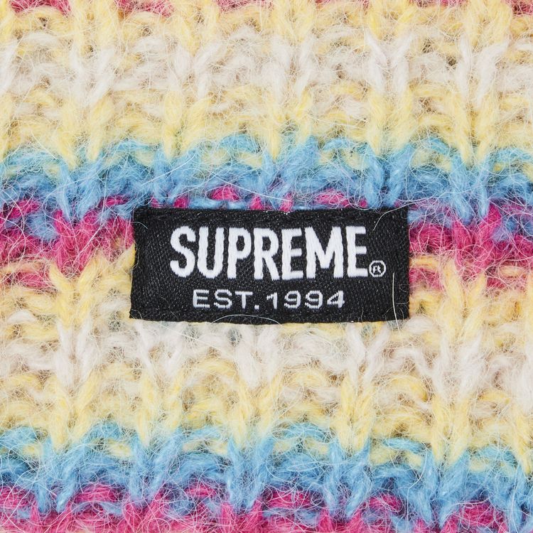 Supreme Loose Stripe Beanie White