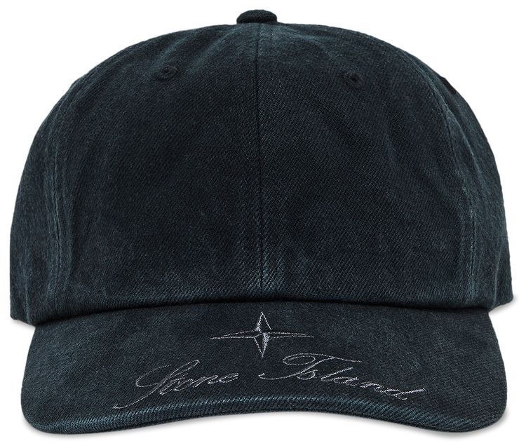 Supreme x Stone Island Denim 6 Panel Black