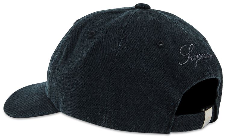 Supreme x Stone Island Denim 6 Panel Black