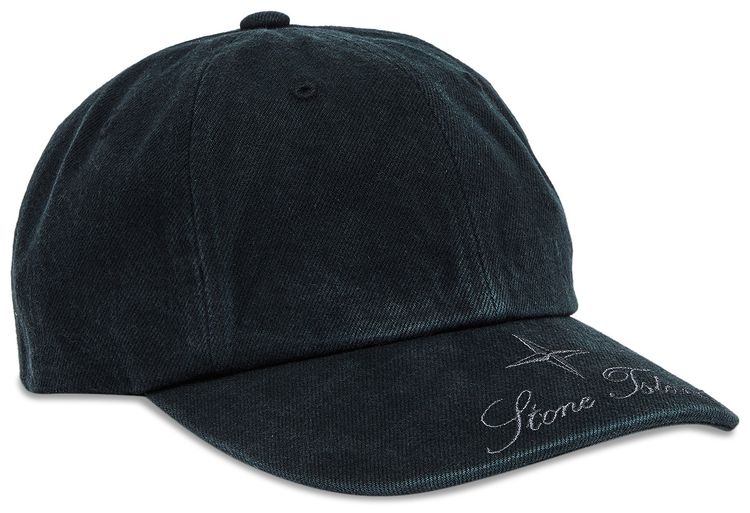 Supreme x Stone Island Denim 6 Panel Black