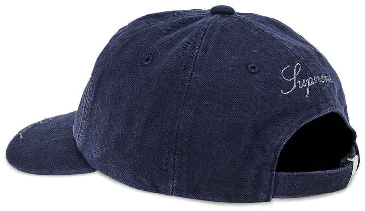Supreme x Stone Island Denim 6 Panel Navy