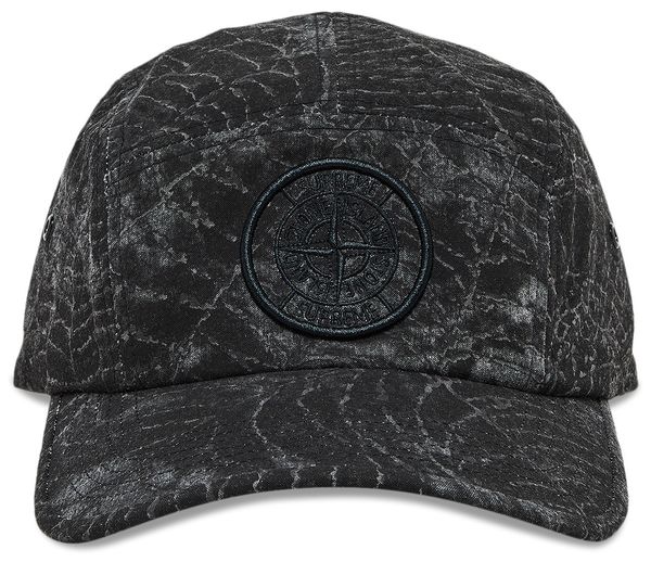 Supreme X Stone Island Camp Cap Black
