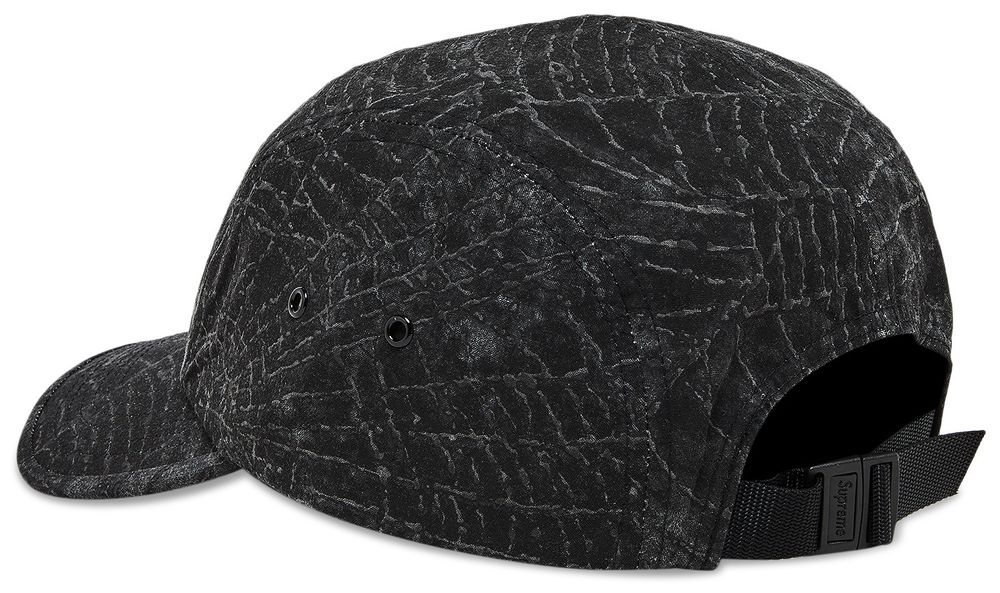 Supreme X Stone Island Camp Cap Black 1