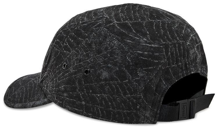 Supreme x Stone Island Camp Cap Black