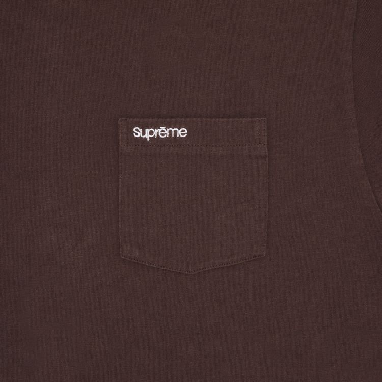 Supreme Short Sleeve Pocket Tee Brown