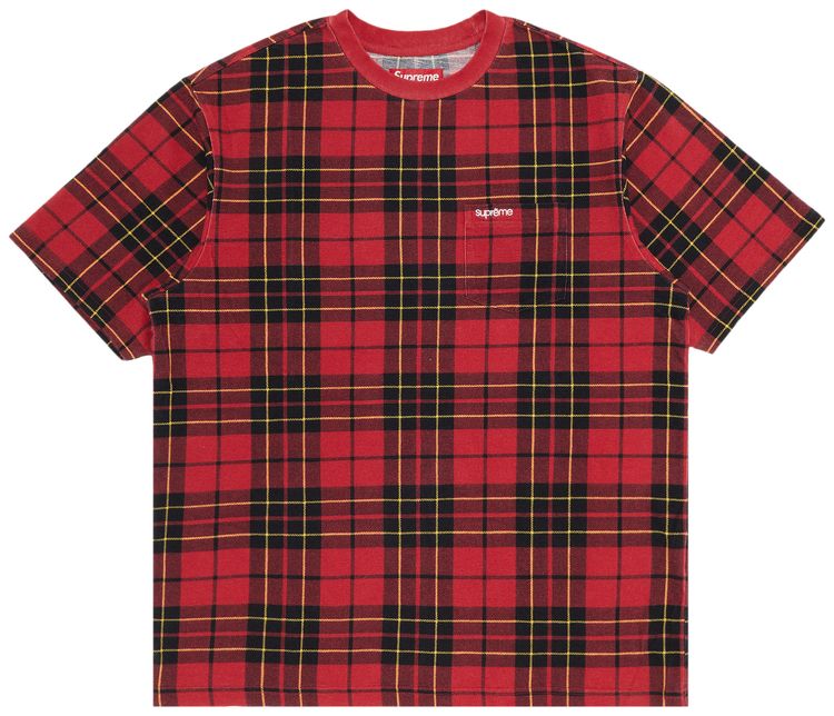 Supreme Short Sleeve Pocket Tee Plaid