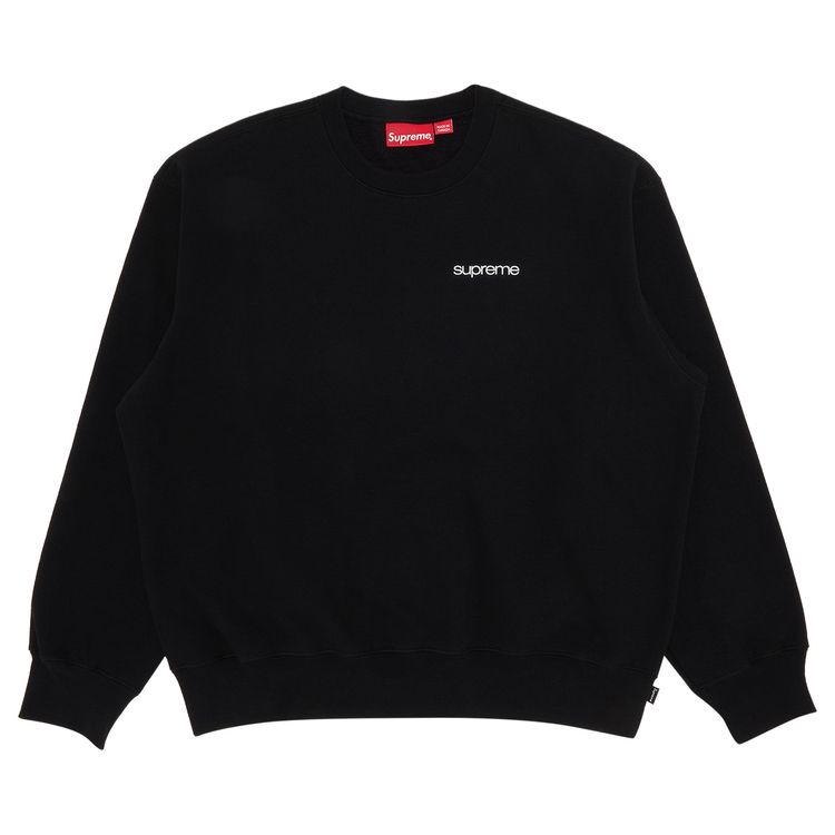Buy Supreme NYC reputable Crewneck Black newest