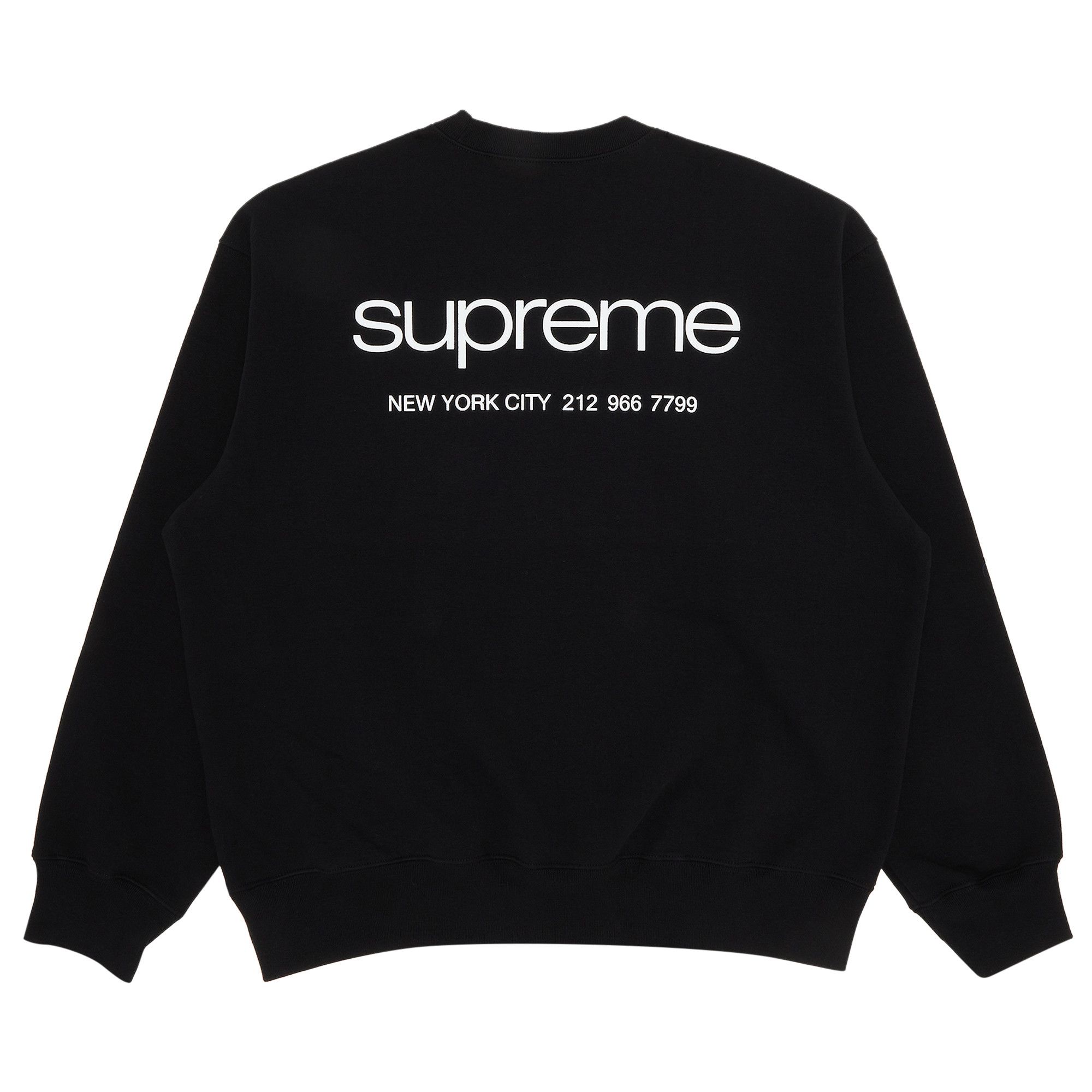 Black supreme crewneck top