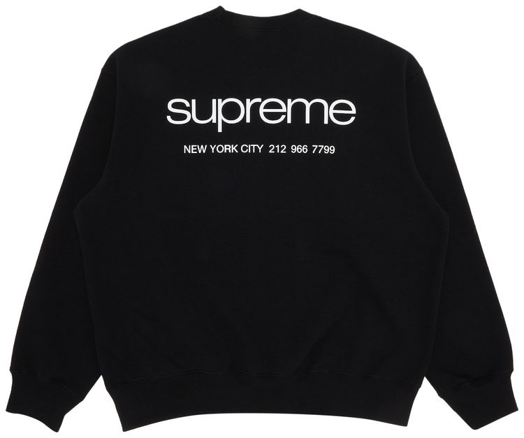 Supreme NYC Crewneck Black