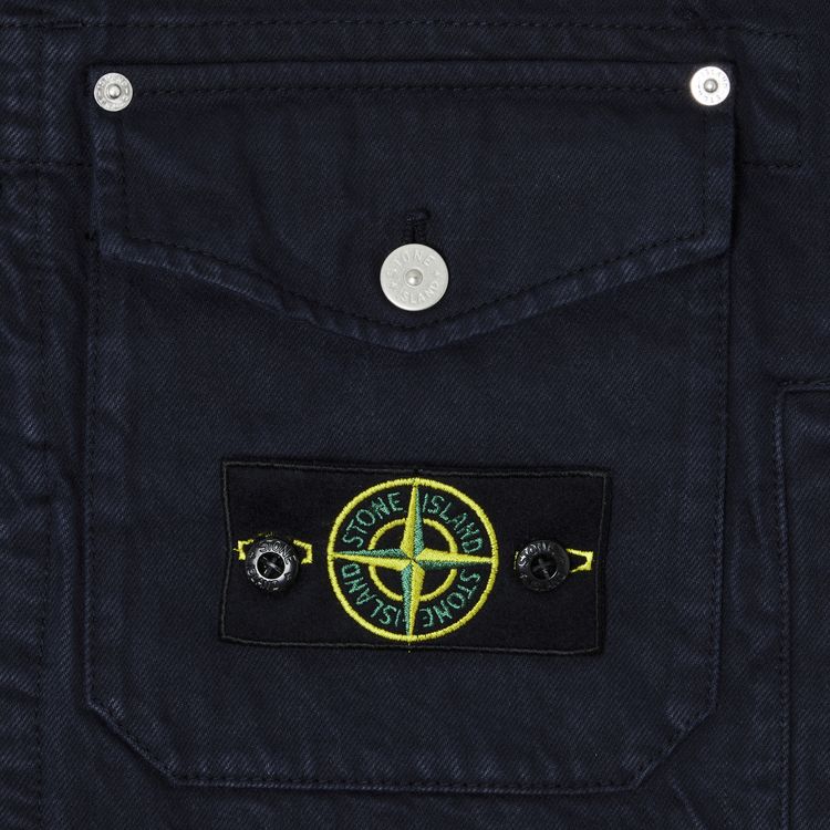 Supreme x Stone Island Denim Trucker Jacket Navy