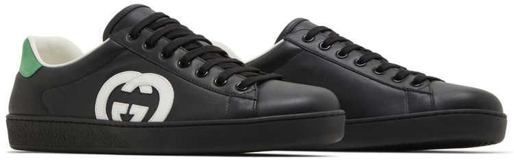 Gucci Ace Interlocking G   Black White