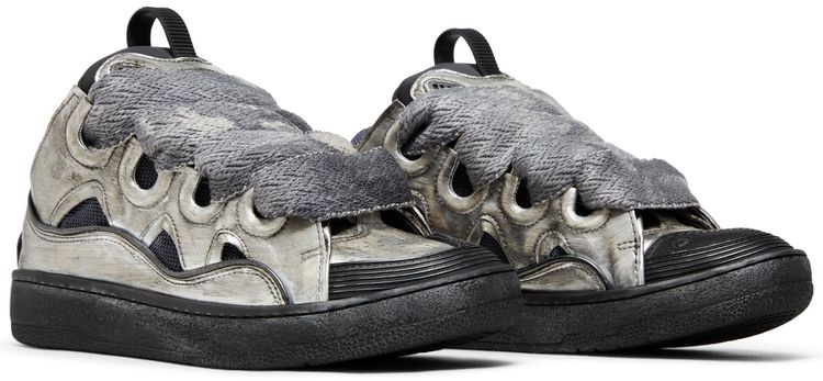 Lanvin Wmns Curb Sneakers Silver Black