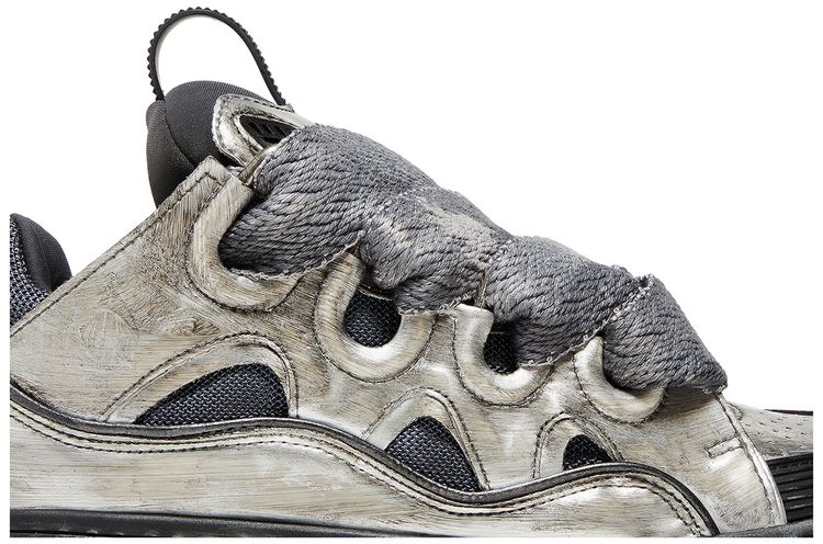 Lanvin Wmns Curb Sneakers Silver Black