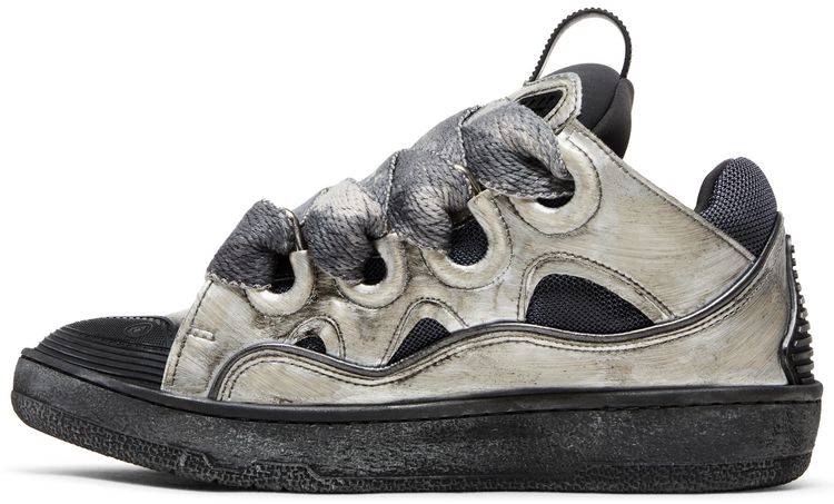 Lanvin Wmns Curb Sneakers Silver Black