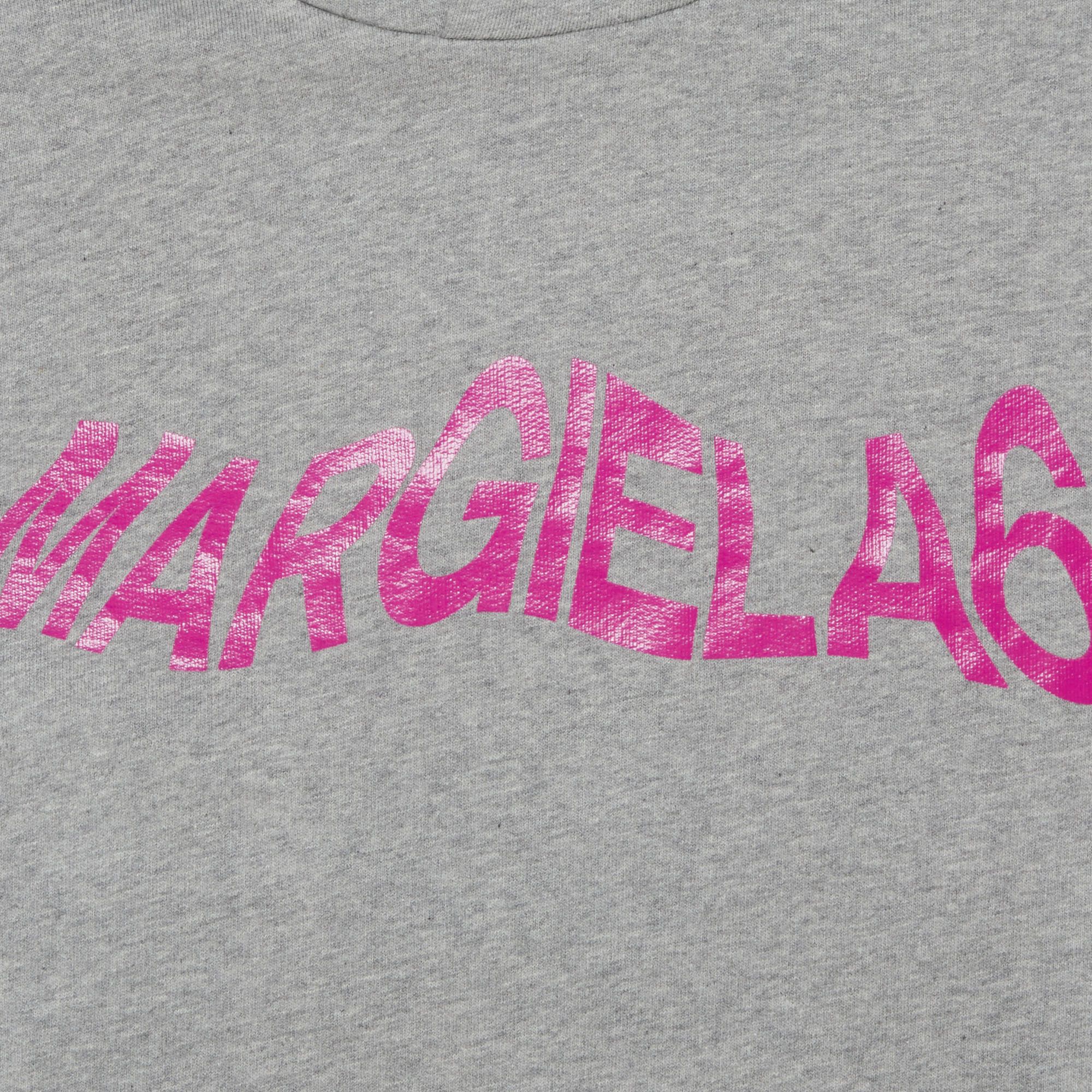 Buy MM6 Maison Margiela Kids Hoodie 'Grey Melange/Super Pink Buy MM6 Maison Margiela Kids Hoodie 'Grey Melange/Super Pink