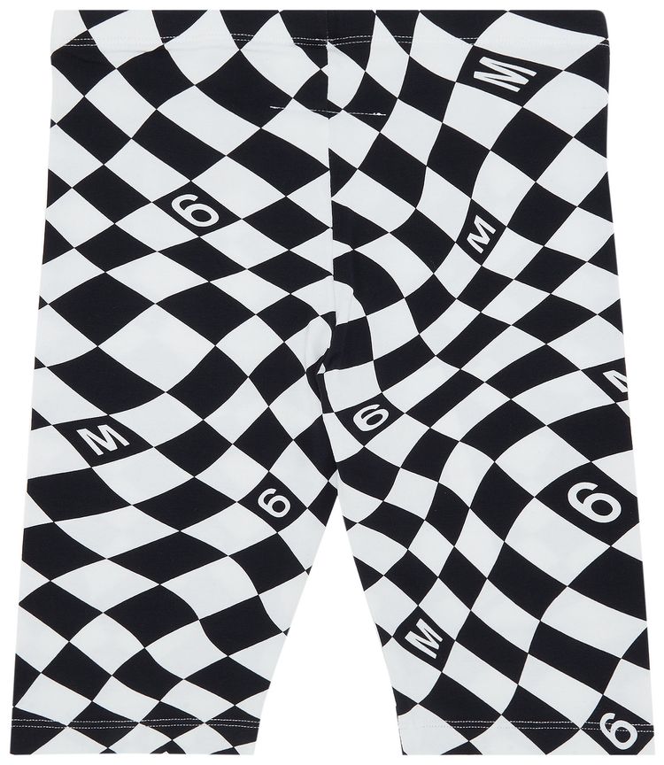 MM6 Maison Margiela Kids Biker Shorts WhiteBlack