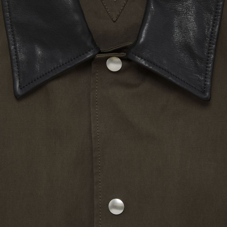 Bottega Veneta Twill Coat Olive