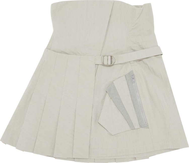 Hyein Seo Pleated Mini Skirt Fog Green