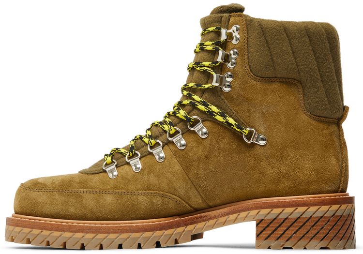 Off White Gstaad Ankle Boot Olive Green