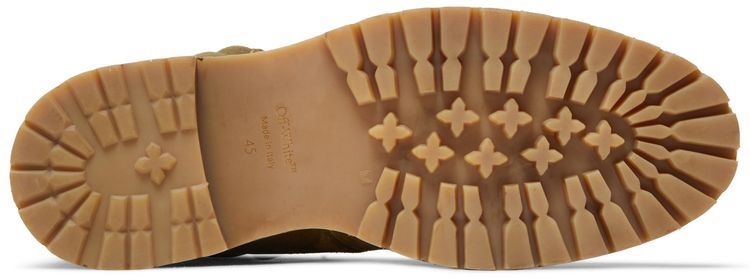 Off White Gstaad Ankle Boot Olive Green