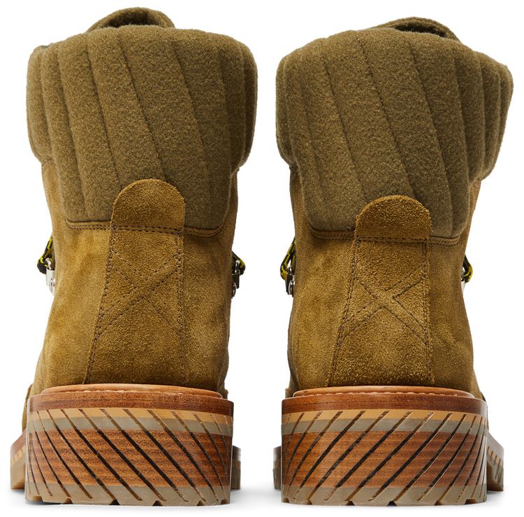 Off White Gstaad Ankle Boot Olive Green