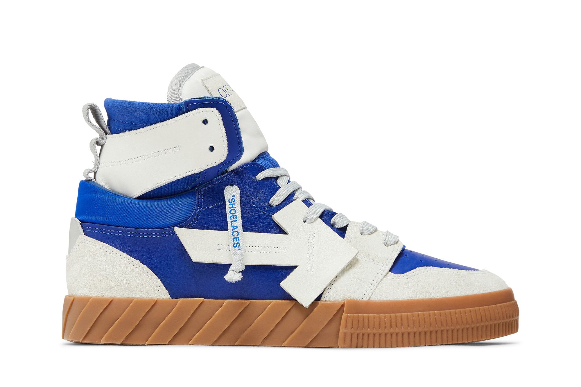Size 7.0 Off White Floating Arrow High White Blue Gum