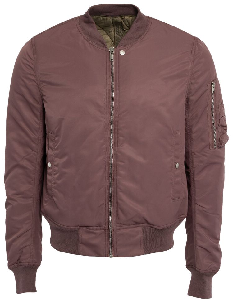 Rick Owens DRKSHDW Flight Bomber Jacket MauvePale Green