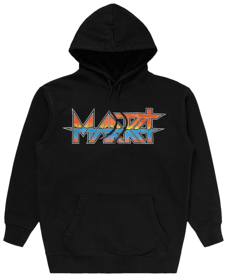 Market Smiley Dungeons Hoodie Vintage Black