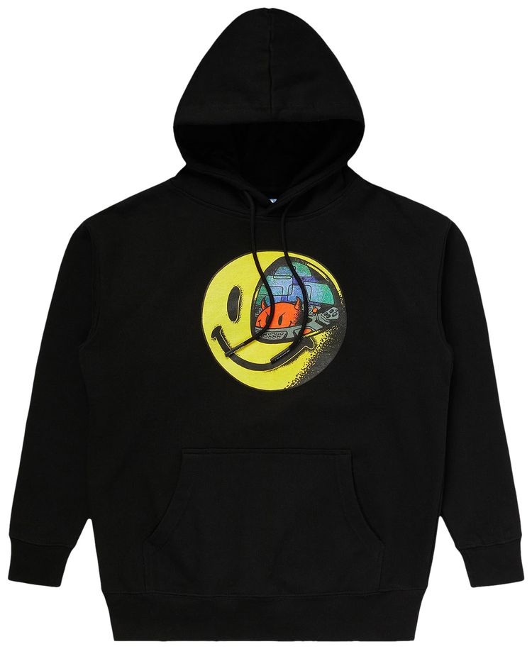 Market Smiley Conflicted Hoodie Black