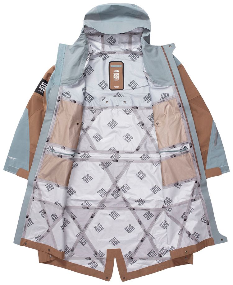 The North Face x Undercover Soukuu Geodesic Shell Jacket Sepia BrownConcrete Grey
