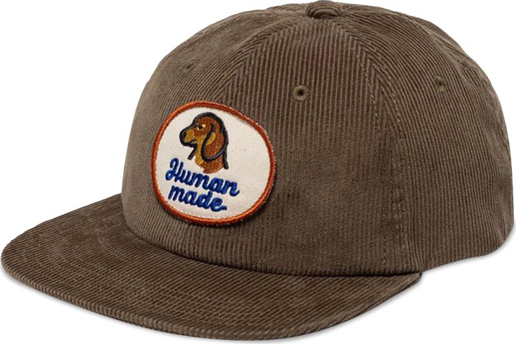 Human Made 6 Panel Corduroy Cap Grey