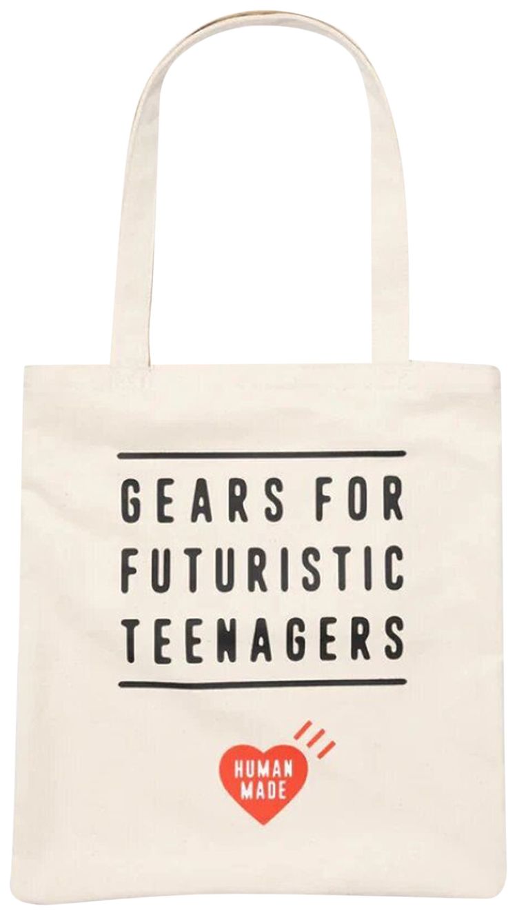 Human Made Book Tote Bag White