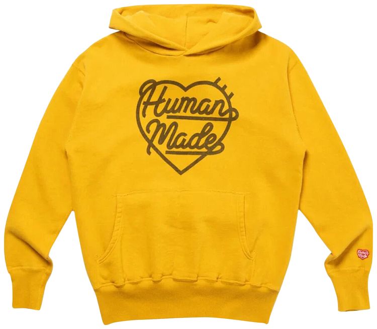 Human Made Heart Tsuriami Hoodie Yellow