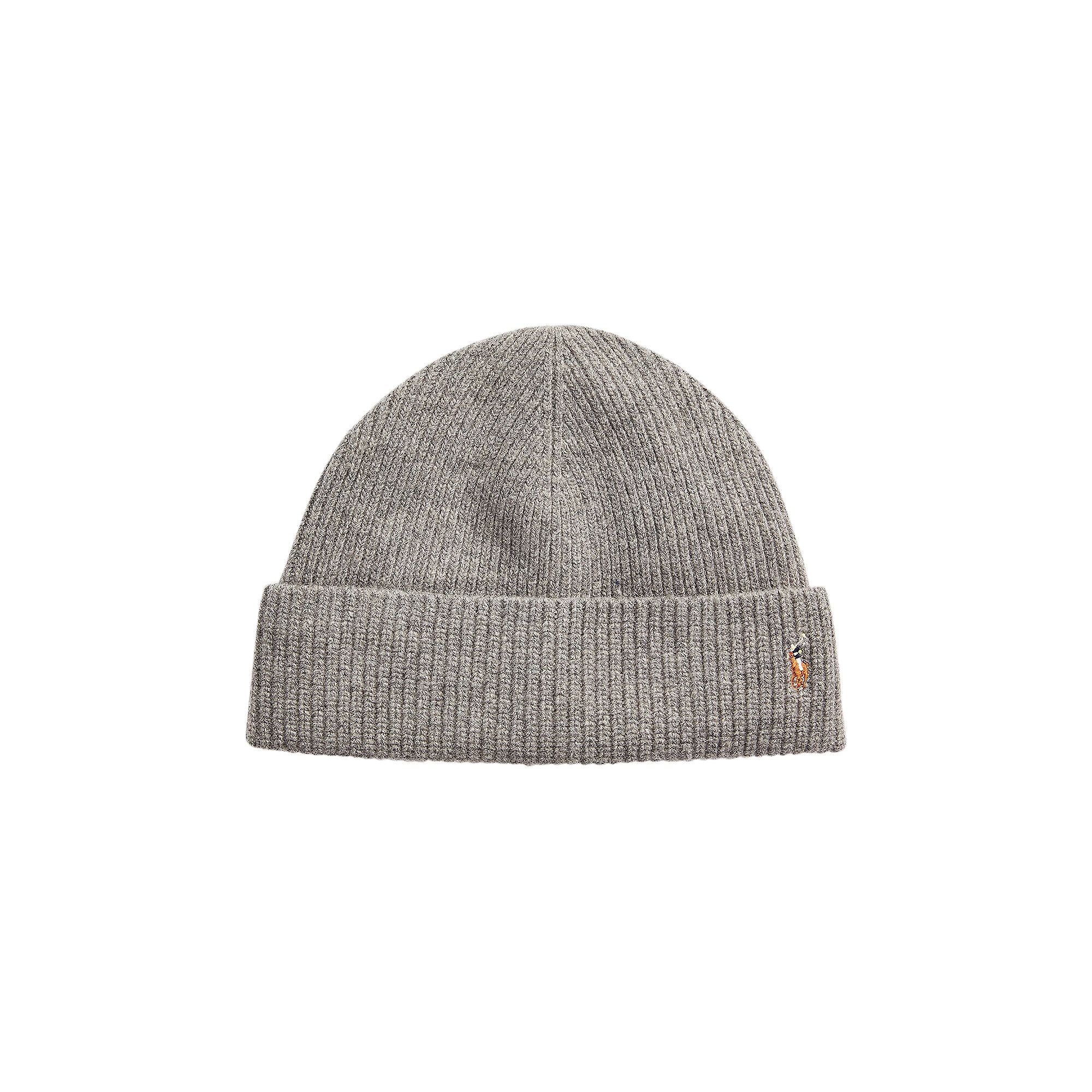 Buy Polo Ralph Lauren Signature Cuff Hat Fawn Grey Heather