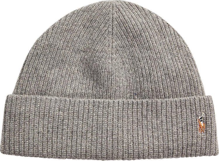 Polo Ralph Lauren Signature Cuff Hat 'Fawn Grey Heather'