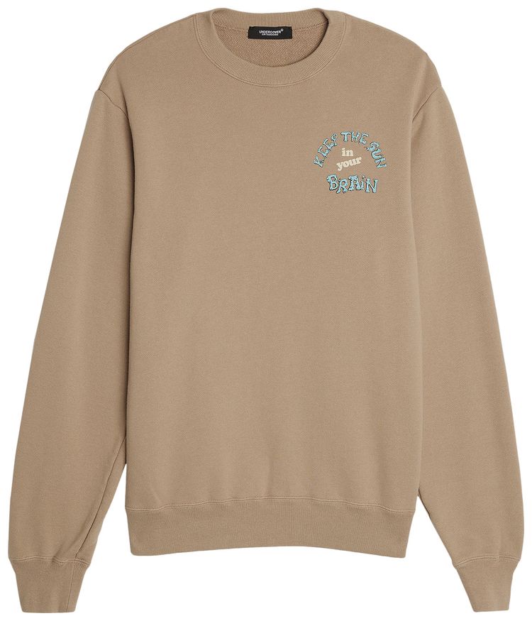 Undercover Keep The Sun Brain Sweatshirt Beige