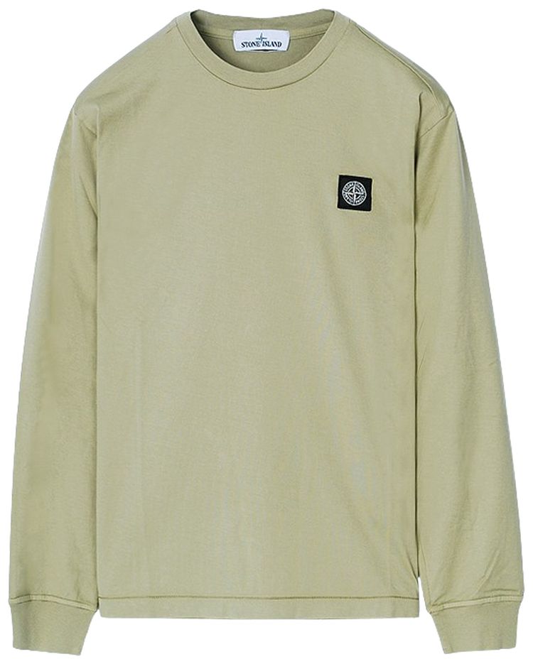 Stone Island Classic Long Sleeve T Shirt Dark Beige