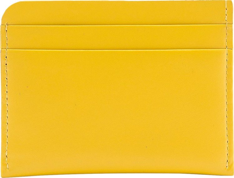 Dries Van Noten Leather Card Holder Yellow