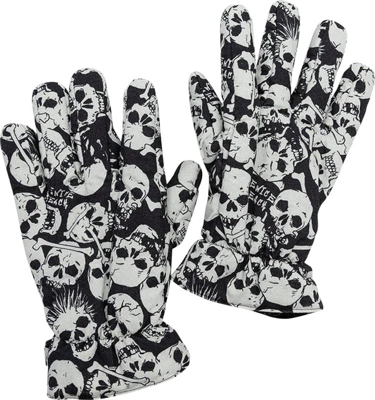 ERL Skull Puffer Gloves 'Black'